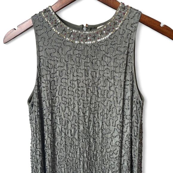 NWT Raga Beaded Sequin Shift Dress – Art Deco Boho Cocktail Mini - Picture 4 of 8